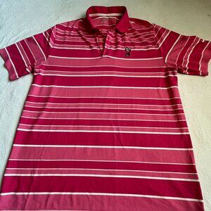 PINK WITH WHITE STRIPES MICKEY MOUSE DRI-FIT NIKE GOLF POLO SZ L